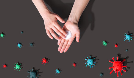 Wash your hand - healthcare and hygiene conceptの写真素材