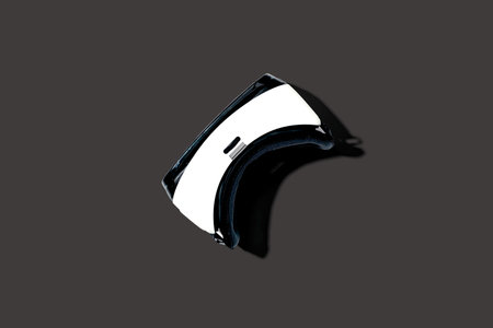 Virtual reality headset with shadowの写真素材