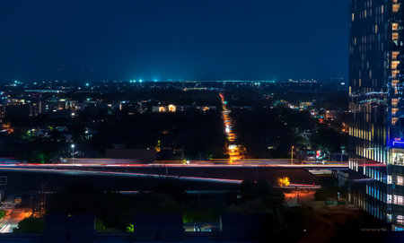 Austin Texas busy highways at night