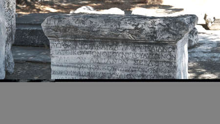 Ruins of the ancient city of Ephesus, Izmir, Turkeyの写真素材