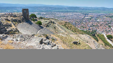 Panoramic view of the ancient city of Heraclea, Greeceの写真素材