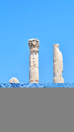 Ruins of the ancient city of Side. Side, Turkeyの写真素材