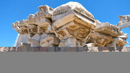Ruins of the ancient city of Ephesus, Izmir, Turkeyの写真素材