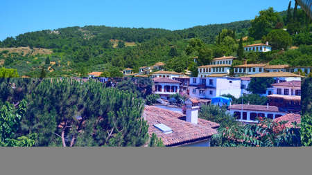 View of the village of Ronda in Andalusia, Spainの写真素材