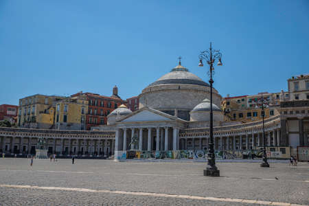 The Basilica of Saint Francis of Paola in Naplesのeditorial素材