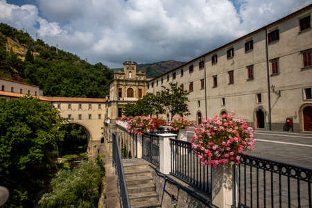 The Sanctuary from Saint Paul from Paola; It is situated in Paola, Calabriaのeditorial素材