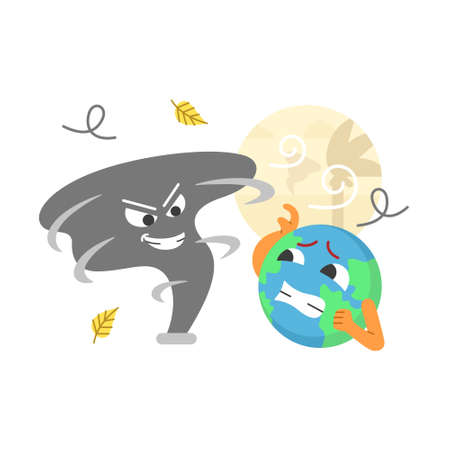 Extreme weather vector illustrationのイラスト素材