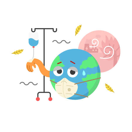 Climate crisis vector illustrationのイラスト素材