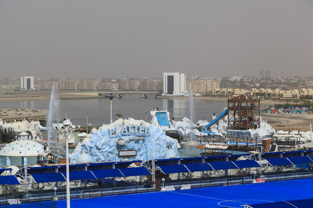 Ras Al Khaimah, United Arab Emirates-march 17, 2016: Iceland Water Park of Ras Al Khaimahのeditorial素材