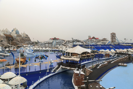 Ras Al Khaimah, United Arab Emirates-march 17, 2016: Iceland Water Park of Ras Al Khaimahのeditorial素材