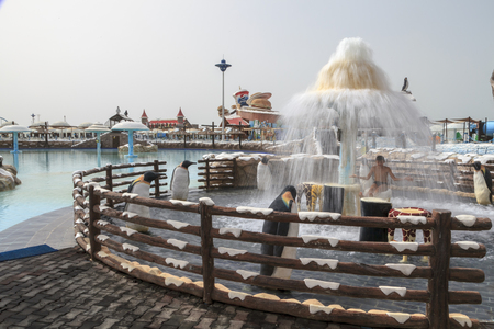 Ras Al Khaimah, United Arab Emirates-march 17, 2016: Iceland Water Park of Ras Al Khaimahのeditorial素材