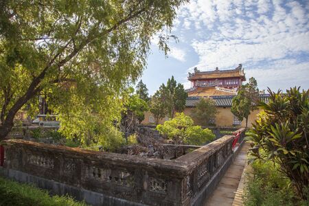 Temple of Generations in the Hue Citadel. Imperial Citadel Thang Long, Vietnam UNESCO World Heritage Site.