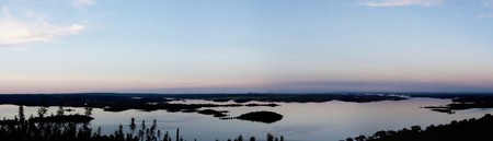 View of a beautiful lake near the Alqueva dam on the Alentejo, Portugal.の写真素材