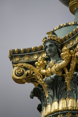 View of a beautiful detailed column in Place de la Concorde, Paris, France.
の写真素材