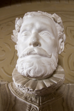 Bust of the the most famous Portuguese lyricist, Luis de Camoes.のeditorial素材