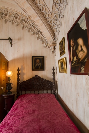 View of a inside room of the beautiful Palace of Pena, located in Sintra, Portugal.のeditorial素材