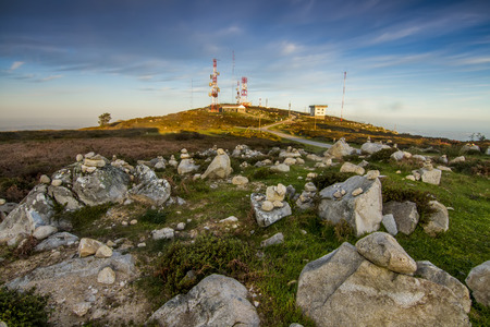 Beautiful location view of the tallest mountain on the Algarve region, located on Monchique, Portugal.の写真素材