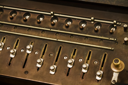 View of a museum piece of the history of electric trams in Lisbon, Portugal.のeditorial素材