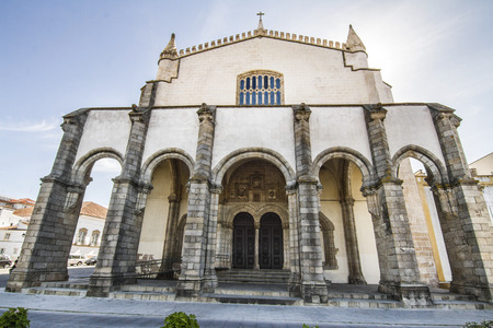 Close up view of the Church of Sao Francisco located in Evora city, Portugal.