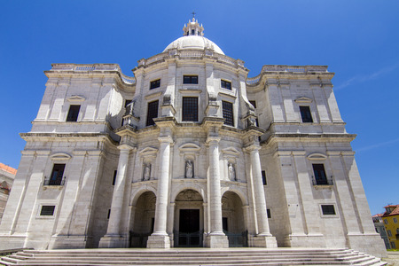 View of the amazing National Pantheon monument located in Lisbon, Portugal.の写真素材