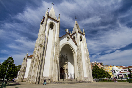 View of the beautiful Church of Santo Condestavel, located in Lisbon, Portugal.のeditorial素材
