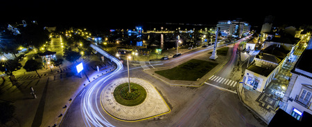 Garden Manuel Bivar and marina of Faro city.