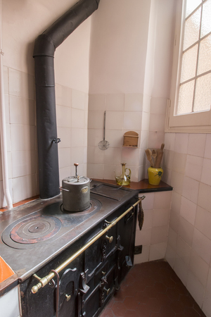 BARCELONA, SPAIN - 23rd MAY, 2015: Interior details of the famous Casa La Pedrera, from modernism architect Antoni Gaudi located in Barcelona, Spain.のeditorial素材