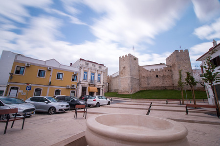 View of the ancient fortification of the city of Loule, Portugal.のeditorial素材