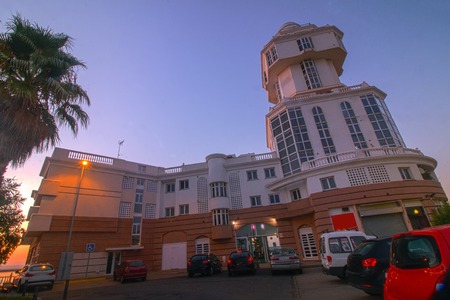 Isla Cristina luxury restaurant in Punta del Caiman, Spainのeditorial素材