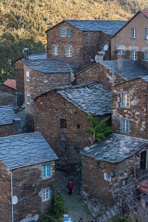 Famous schist town, Piodao, located in the region of Arganil, Portugal.の写真素材