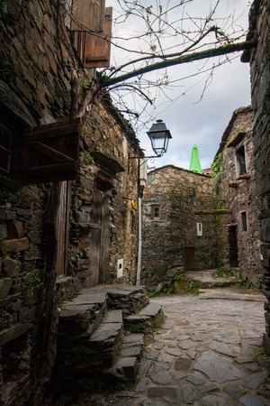 Typical schist homes located in the region of Lousa, Portugal.の写真素材