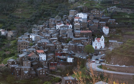 Famous schist town, Piodao, located in the region of Arganil, Portugal.の写真素材