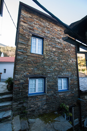 Famous schist town, Piodao, located in the region of Arganil, Portugal.の写真素材