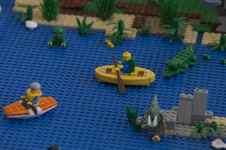 PORTIMAO, PORTUGAL -  28th August, 2016: 2nd Portimao Arena Fun Brick, a fun Lego exhibition where...