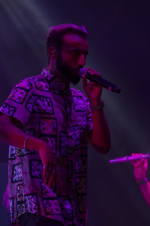 OLHAO, PORTUGAL - 10 AUGUST 2016: Expensive Soul music group on a Seafood festival.のeditorial素材