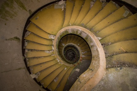 Decaying interior view of a famous hotel in Sao Miguel island, Azores.