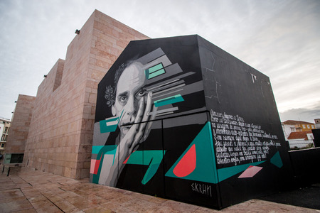 View of the beautiful and modern Art Center of Sines, Portugal.