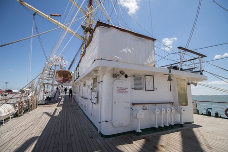 LISBON, PORTUGAL: 22nd july, 2016 - Tall Ships race is a  big nautical event where big majestic...