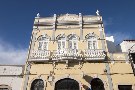 View of beautiful and typical detailed facades of Portuguese architecture.のeditorial素材