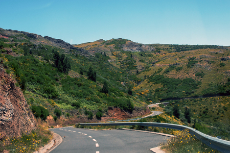 Paul da Serra plateau landscape, located in Madeira island, Portugal.の写真素材