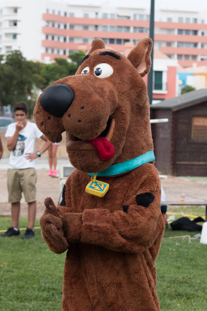 FARO, PORTUGAL, 26th August 2017: 6 American Cars Show Algarve Event where several vintage cars are in display and a mix of Americana related activities happen, including pinup shows, rockabilly concerts and sexy carwash.のeditorial素材