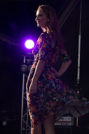 FARO, PORTUGAL, 26th August 2017: 6Âº American Cars Show Algarve Event where several vintage cars are in display and a mix of Americana related activities happen, including pinup shows, rockabilly concerts and sexy carwash.のeditorial素材