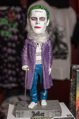 FARO, PORTUGAL - August 19, 2017: Suicide Squad Joker in the Manga & Comic Event.のeditorial素材