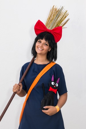 FARO, PORTUGAL - August 19, 2017: Cosplay fan in costume in the Manga & Comic Event.のeditorial素材