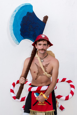 FARO, PORTUGAL - August 19, 2017: Cosplay fan in costume in the Manga & Comic Event.のeditorial素材