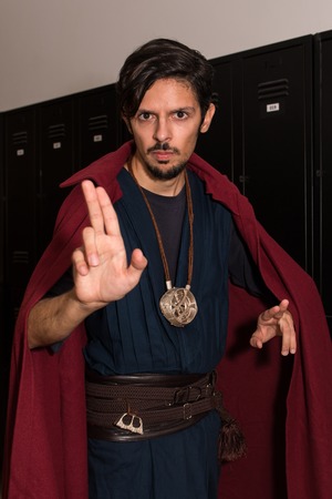 FARO, PORTUGAL - August 19, 2017: Cosplay fan in costume in the Manga & Comic Event.のeditorial素材