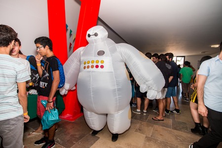 FARO, PORTUGAL - August 19, 2017: Cosplay fan in costume in the Manga & Comic Event.のeditorial素材