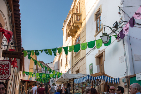 SILVES, PORTUGAL - August 13th, 2017 : Medieval fair event that happens in the small portuguese village of Silves.のeditorial素材