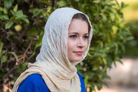 SILVES, PORTUGAL - August 13th, 2017 : Medieval costume characters in Medieval fair event.のeditorial素材