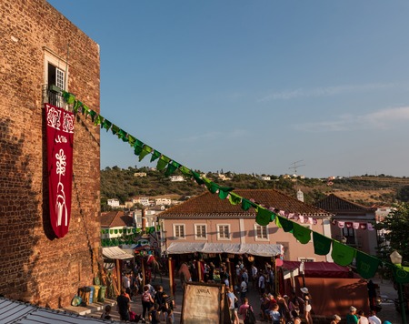 SILVES, PORTUGAL - August 13th, 2017 : Medieval fair event that happens in the small portuguese village of Silves.のeditorial素材